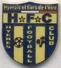 футбольний клуб Єр (Франція) ЕМАЛЬ / Hyeres FC, France football enamel pin badge