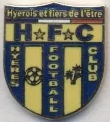 футбольний клуб Єр (Франція) ЕМАЛЬ / Hyeres FC, France football enamel pin badge