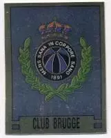 наклейка блиск.футбол Брюгге (Бельгія /Club Brugge,Belgium football logo sticker