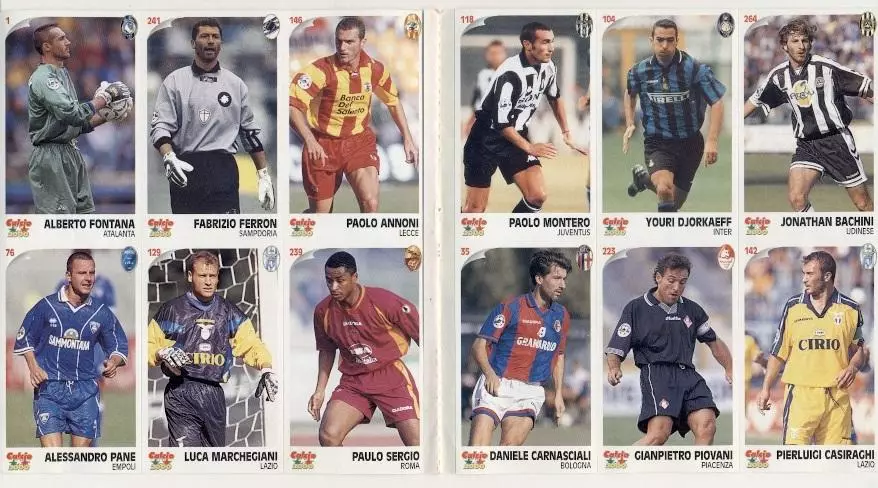 наклейки 12 шт.футболісти Серія А (Італія)8 / Serie A, Italy 12 players stickers