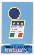 наклейка футбол.федерація Італія / Italy football federation logo sticker