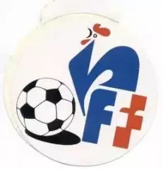 наклейка футбол.федерація Франція / France football federation logo sticker