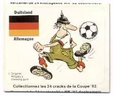 наклейка футбол.збірна Німеччина 1982 /FR Germany football national team sticker