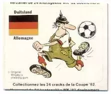 наклейка футбол.збірна Німеччина 1982 /FR Germany football national team sticker
