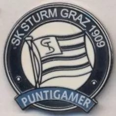 футбол.клуб Штурм Грац (Австрія)1 ЕМАЛЬ/SK Sturm Graz,Austria football pin badge