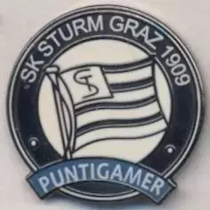 футбол.клуб Штурм Грац (Австрія)1 ЕМАЛЬ/SK Sturm Graz,Austria football pin badge