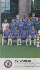 постер А4 футбол Челсі (Англія) 2012 / FC Chelsea London,England football poster