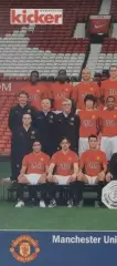постер А4 футбол Манчестер Юнайтед (Англія) 2008 / Manchester Utd,England poster