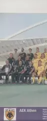 постер А4 футбол АЕК Афіни (Греція) 2006 /AEK Athens,Greece football team poster