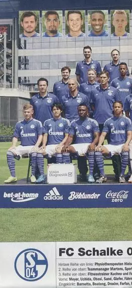 постер А4 футбол Шальке-04 (Німеччина) 2014 / Schalke 04,Germany football poster