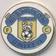 футбол.клуб Брамптон СЮ (Канада) ЕМАЛЬ/Brampton City United FC,Canada soccer pin