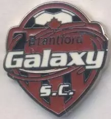 футбол.клуб Брантфорд Гелаксі (Канада) ЕМАЛЬ /Brantford Galaxy,Canada soccer pin