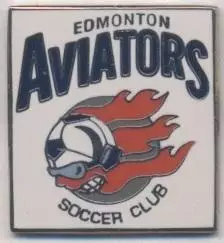 футбол.клуб Едмонтон А.(Канада) ЕМАЛЬ /Edmonton Aviators,Canada soccer pin badge