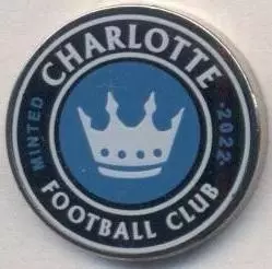 футбол.клуб Шарлотт (США) важмет /Charlotte FC,USA-MLS football-soccer pin badge