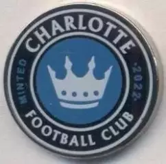 футбол.клуб Шарлотт (США) важмет /Charlotte FC,USA-MLS football-soccer pin badge