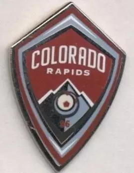 футбол.клуб Колорадо (США) офіц. ЕМАЛЬ / Colorado Rapids,USA football-soccer pin