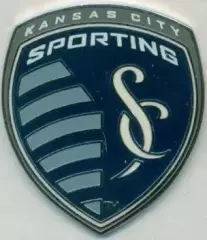 футбол.клуб Канзас США офіц.2 ЕМАЛЬ/Sporting Kansas City,USA football-soccer pin