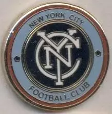 футбол.клуб Нью-Йорк Сіті (США) ЕМАЛЬ /New York City,USA-MLS football-soccer pin