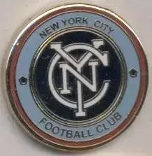 футбол.клуб Нью-Йорк Сіті (США) ЕМАЛЬ /New York City,USA-MLS football-soccer pin