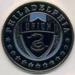 футбол.клуб Філадельфія (США) ЕМАЛЬ/Philadelphia Un.,USA-MLS football-soccer pin