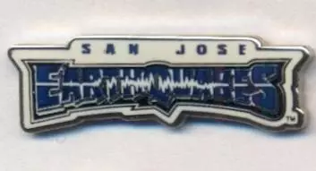 футбол.клуб Сан-Хосе США офіц.1 ЕМАЛЬ/San Jose,USA-MLS football-soccer pin badge