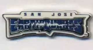 футбол.клуб Сан-Хосе США офіц.1 ЕМАЛЬ/San Jose,USA-MLS football-soccer pin badge