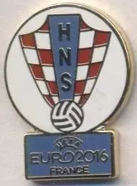 Хорватія,федерація футболу,Євро-16№1 ЕМАЛЬ/Croatia football federation pin badge