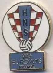 Хорватія,федерація футболу,Євро-16№1 ЕМАЛЬ/Croatia football federation pin badge