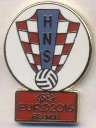 Хорватія,федерація футболу,Євро-16№2 ЕМАЛЬ/Croatia football federation pin badge