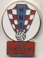 Хорватія,федерація футболу,Євро-16№2 ЕМАЛЬ/Croatia football federation pin badge