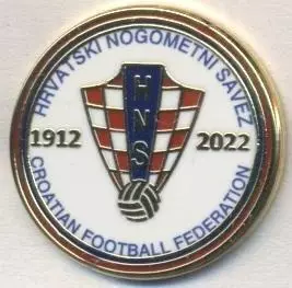 Хорватія,федерація футболу,ювілей110 ЕМАЛЬ/Croatia football federation pin badge