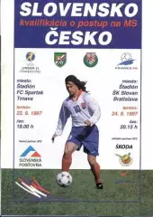 прог.зб.Словаччина-Чехія 1997 відб.ЧС-1998/Slovakia-Czech football match program