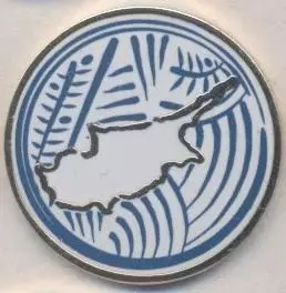 Кіпр,федерація футболу №5 ЕМАЛЬ/Cyprus football association federation pin badge