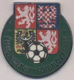 Чехія, федерація футболу, №2, ЕМАЛЬ / Czech football federation enamel pin badge