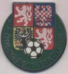 Чехія, федерація футболу, №2, ЕМАЛЬ / Czech football federation enamel pin badge