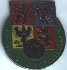 Чехія, федерація футболу, офіц. №1, важмет / Czech football federation badge