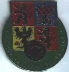 Чехія, федерація футболу, офіц. №1, важмет / Czech football federation badge