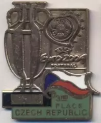 Чехія,федерація футболу,Євро-2004 3-тє місце ЕМАЛЬ/Czech football federation pin