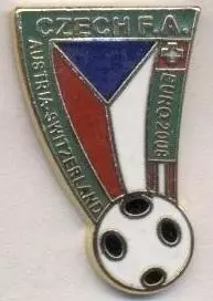 Чехія, федерація футболу, №4, ЕМАЛЬ / Czech football federation enamel pin badge