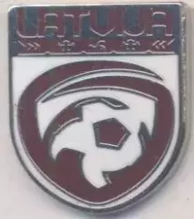 Латвія, федерація футболу,№6 ЕМАЛЬ / Latvia football federation enamel pin badge