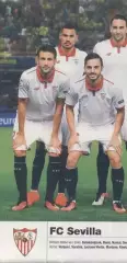 постер А4 футбол Севілья (Іспанія) 2016 / FC Sevilla, Spain football club poster