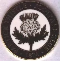 футбол.клуб Партік Тісл Шотландія ЕМАЛЬ/Partick Thistle FC,Scotland football pin