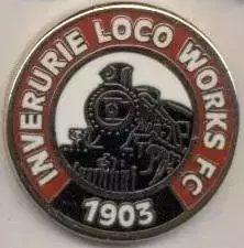 футбол.клуб 'Локомотив'(Шотландія ЕМАЛЬ/Inverurie Loco WFC,Scotland football pin