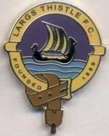 футбол.клуб Ларгс Тісл (Шотландія) ЕМАЛЬ /Largs Thistle FC,Scotland football pin