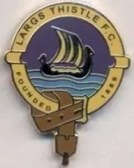 футбол.клуб Ларгс Тісл (Шотландія) ЕМАЛЬ /Largs Thistle FC,Scotland football pin