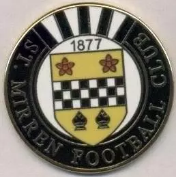 футбольний клуб Сент-Міррен (Шотландія) ЕМАЛЬ/St.Mirren FC,Scotland football pin