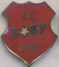 футбольний клуб Боби Брно (Чехія)4 важмет / FC Boby Brno, Czech football badge