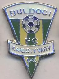 футбол.клуб Бульдоци (Чехія) важмет/FC Buldoci Karlovy Vary,Czech football badge