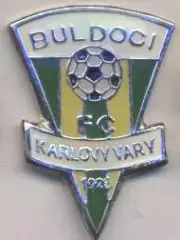 футбол.клуб Бульдоци (Чехія) важмет/FC Buldoci Karlovy Vary,Czech football badge