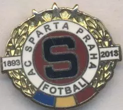 футбольний клуб Спарта Прага (Чехія)7 ЕМАЛЬ/AC Sparta Praha,Czech football badge